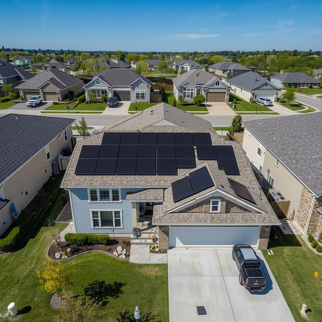 "Nabu Energy professional solar panel installation team fitting solar panels in the Bay Area"
